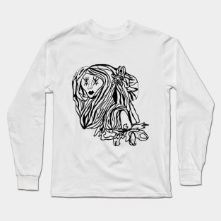 LADY DOODLE Long Sleeve T-Shirt